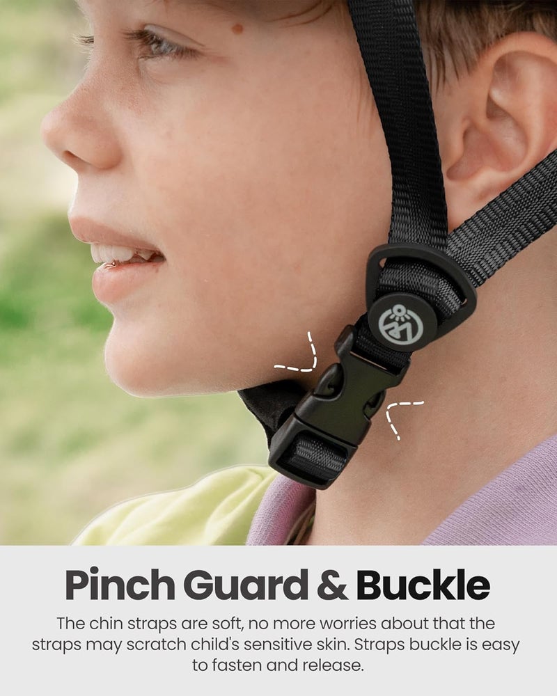 OutdoorMaster Toddler Helmet, Toddler Bike Helmet, Bike Helmet for Youth Boys & Girls, Kids Helmet with Visor, Dial Fit Adjustment Ventilation Multi-Sport Helmet for Bicycle Skate Scooter Longboard - Image 2